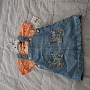 24 M 2-Piece Jean Dress Set
